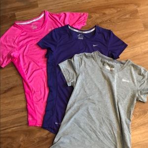 Bundle!  3 Nike dry fit tops